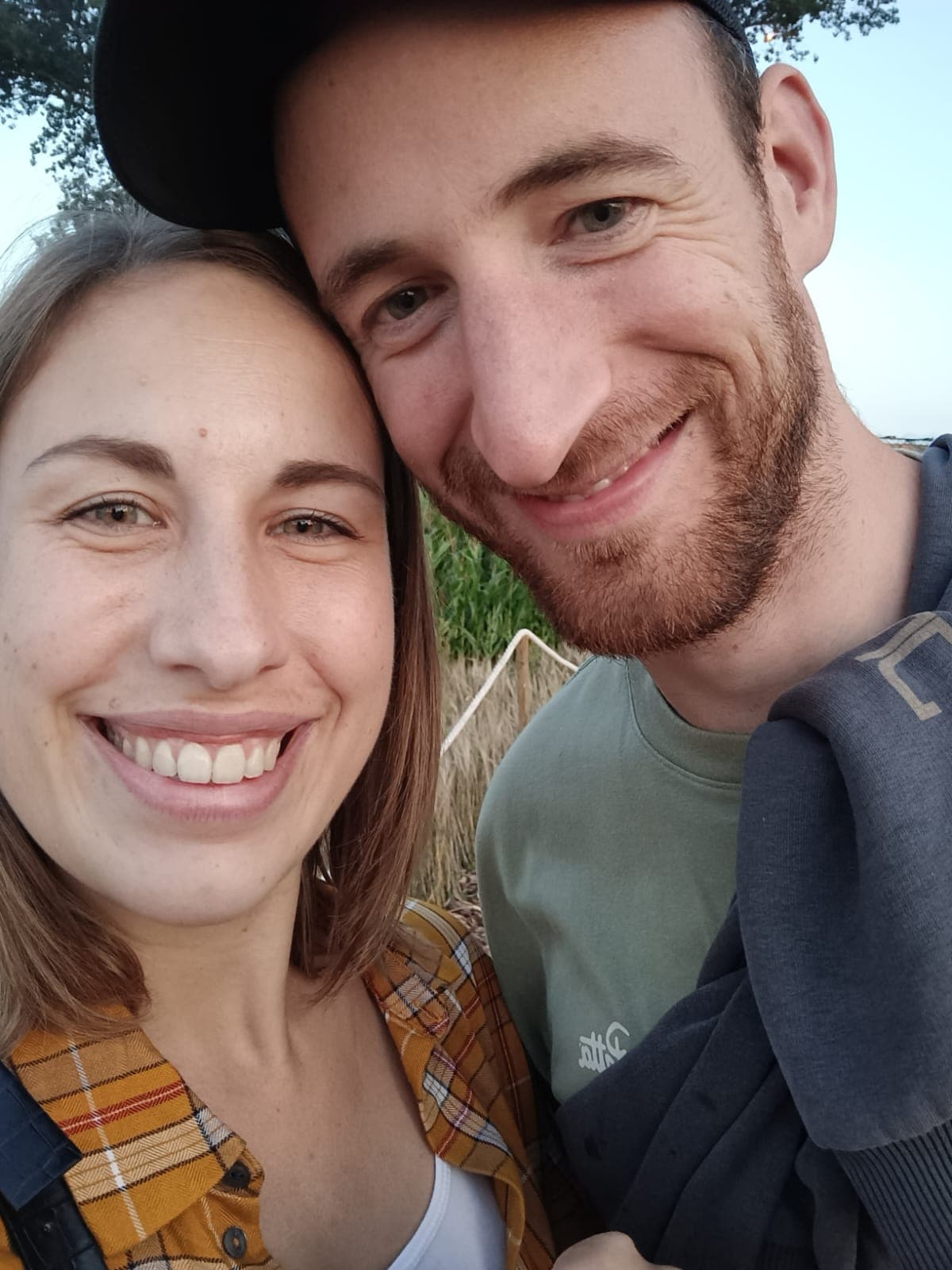 Ine & Elias in het veld